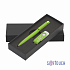 Набор ручка + флеш-карта 8 Гб в футляре, покрытие soft touch, зеленое яблоко - Фото 1