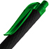 Ручка шариковая Prodir QS01 PRT-P Soft Touch, черная с зеленым - Фото 5