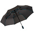 Зонт складной AOC Mini с цветными спицами, бирюзовый - Фото 1