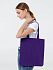 Холщовая сумка Avoska, фиолетовая - Фото 4