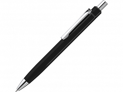 Ручка металлическая шариковая шестигранная Six (Черный)