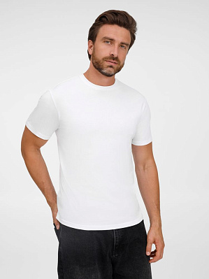 Футболка унисекс T-Bolka 180, красная (Белый)