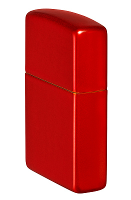 Зажигалка ZIPPO Classic с покрытием Metallic Red, латунь/сталь, красная, матовая, 38x13x57 мм