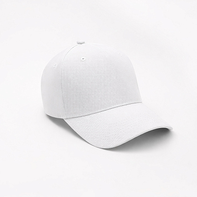 Бейсболка Фит (Fit), 5 клиньев, белый