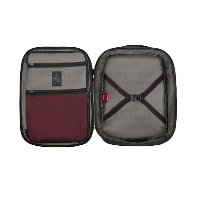 Рюкзак VICTORINOX Crosslight Boarding Bag, черный, RPET полиэстер, 39x22x53 см, 37 л