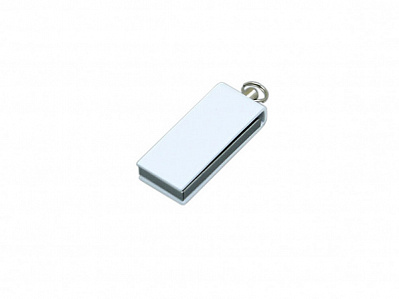 USB 2.0- флешка мини на 8 Гб с мини чипом в цветном корпусе (Белый)