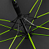 Зонт-трость с цветными спицами Color Style, зеленое яблоко, с серой ручкой - Фото 4