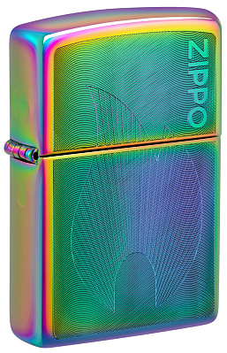 Зажигалка ZIPPO Classic с покрытием Multi Color, латунь/сталь, разноцветная, 38x13x57 мм (Разноцветный)