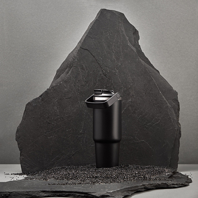 Термокружка вакуумная Монтана (Montana), черный