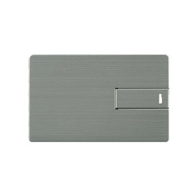 Карточка 08 Визитка металлическая, серебро матовое, 4Гб