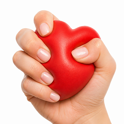 Антистресс Сердце,  красный