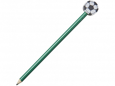 Карандаш Футбольный мяч (Зеленый/белый/черный)