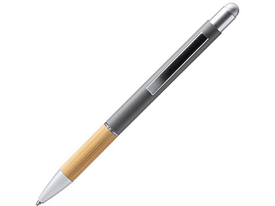 Ручка-стилус металлическая шариковая OLTEN (Натуральный, серый)