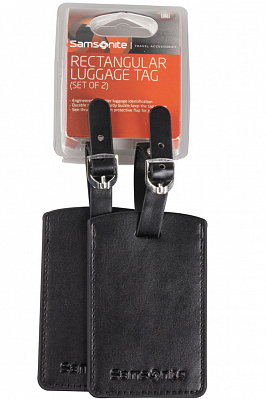 Набор из 2 бирок Luggage Accessories  (Черный)