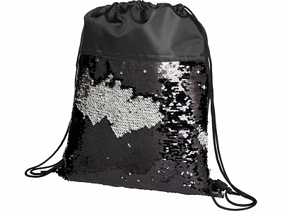 Рюкзак-мешок Mermaid с пайетками (Черный)
