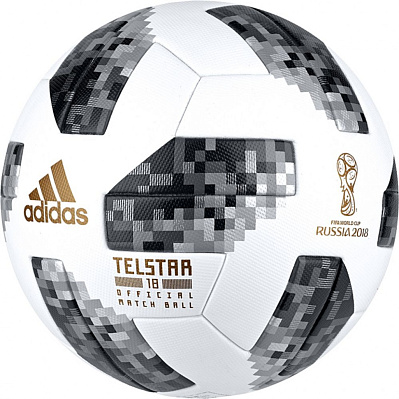 Официальный игровой мяч 2018 FiFa World Cup Russia  (Белый/ черный)