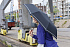 Компактный зонт Impact из RPET AWARE™ со светоотражающей полосой, d96 см  - Фото 5