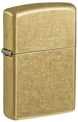 Зажигалка ZIPPO Classic с покрытием Street Brass, латунь/сталь, золотистая, 38x13x57 мм (Золотистый)