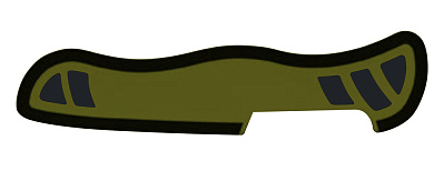 Задняя накладка для ножей VICTORINOX Swiss Soldier's Knife 08 111 мм нейлоновая зелёно-чёрная