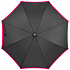 Зонт-трость Highlight, черный с розовым - Фото 2