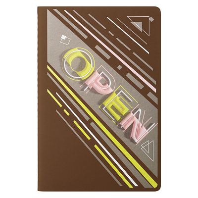 Блокнот Альфа Слим (Alpha slim), коричневый