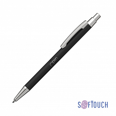 Ручка шариковая "Ray", покрытие soft touch  (Черный)
