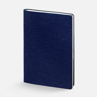 Ежедневник Nebraska Flex, недатированный, синий с серебром