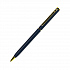 SLIM, ручка шариковая, темно-синий/золотистый, металл - Фото 1