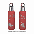 Термобутылка "Силуэт" 500 мл, покрытие soft touch, красный - Фото 3