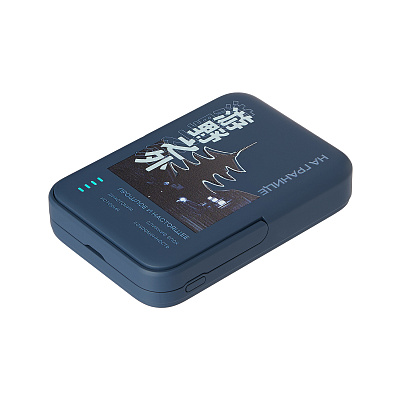 Внешний аккумулятор Юнион PD (Union PD) 10000mAh с функцией беспроводной зарядки 15W  Китай (Синий)