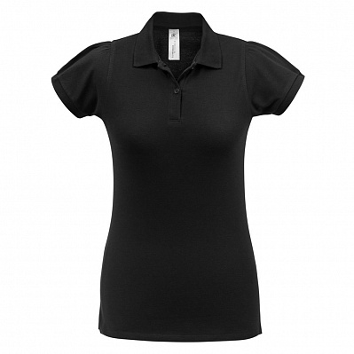 Рубашка поло женская Heavymill черная (Черный)