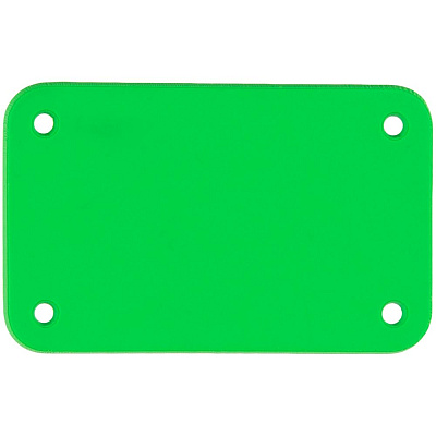 Лейбл из ПВХ Kreta, S  неон (Зеленый)