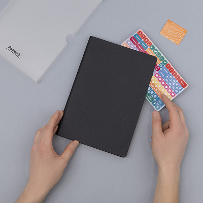 Ежедневник Стар (Star) недатированный, синий (с упаковкой, со стикерами)