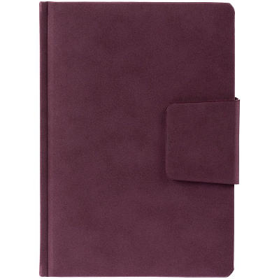 Ежедневник Capital, недатированный, серый (Бордовый)