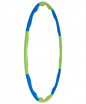 Обруч массажный Hula Hoop, сине-зеленый (Зеленый)