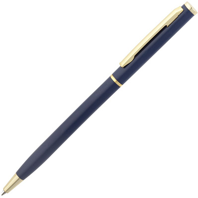 Ручка шариковая Hotel Gold, ver.2, матовая синяя (Синий)