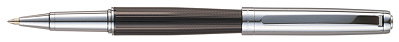 Ручка-роллер Pierre Cardin LEO, цвет - серебристый и черный. Упаковка B-1 (Серебристый)