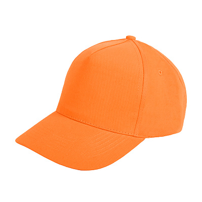Бейсболка STANDARD, 5 клиньев, металлическая застежка (Оранжевый)