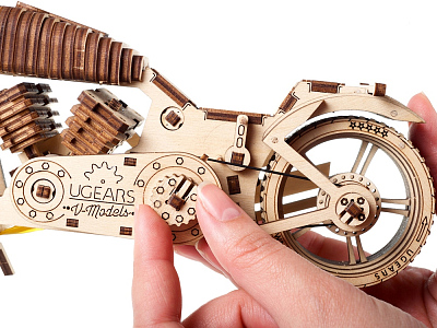 3D-ПАЗЛ UGEARS Байк VM-02