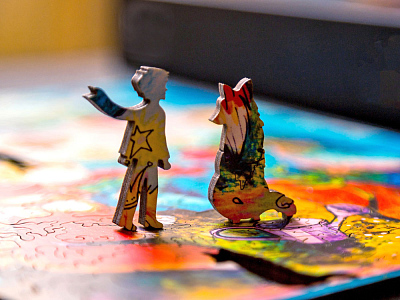 Деревянный пазл Сказочный принц, 180 деталей