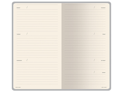 Еженедельник недатированный А6 Total beige