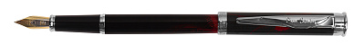 Ручка перьевая Pierre Cardin GAMME Special. Цвет - черный с темно-красным рисунком. Упаковка Е.