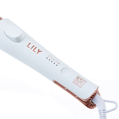 Щипцы-плойка 2-в-1 для волос DEWAL BEAUTY Lily, 23х95 мм, белые