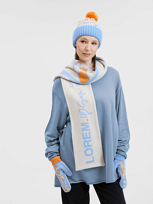 Шарф Joyful на заказ, XL, полушерсть