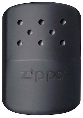 Каталитическая грелка ZIPPO, алюминий с покрытием High Polish Chrome, серебристая, 12 ч, 66x13x99 мм (Черный)