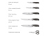 Набор из 5 кухонных ножей, ножниц и блока для ножей с ножеточкой URSA - Фото 5