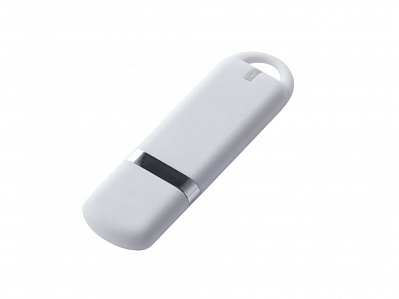 USB 2.0- флешка на 2 Гб, soft-touch (Белый)