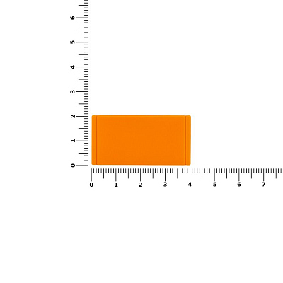 Лейбл из ПВХ Dzeta, S, оранжевый неон
