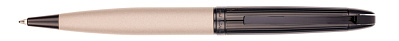 Ручка шариковая Pierre Cardin NOUVELLE, цвет - черненая сталь и бежевый. Упаковка E. (Бежевый)