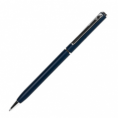 Ручка шариковая SLIM (Темно-синий, серебристый)